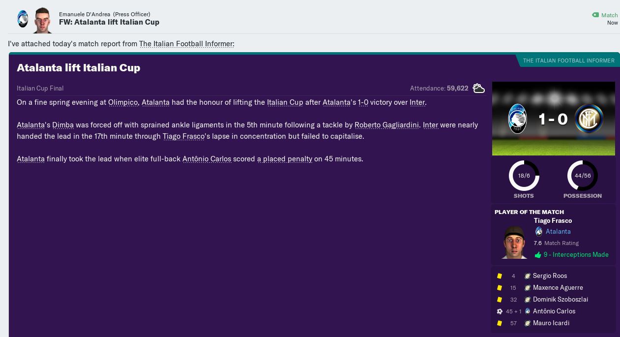 Itakua cup winners! Completed trophy haul..