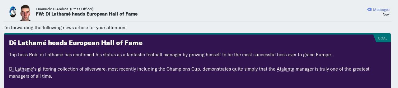 Topped Euro Hall of Fame