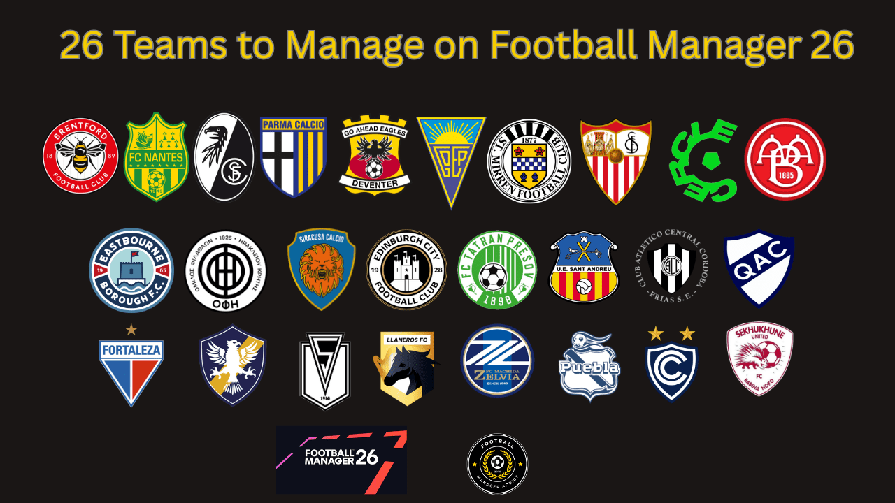 26 Teams to Manage on Football Manager 26 (30)